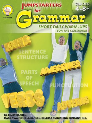 cover image of Jumpstarters for Grammar, Grades 4 - 8